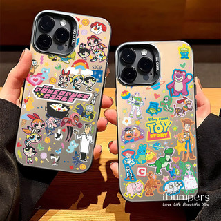 ibumpers Ốp Điện Thoại iPhone Hợp Thời Trang Hoạt Hình Cắt Dán Họa Tiết Cho IPhone 16 15 14 12 13 11 Pro Max IP 7 8 Plus X XS XR Ốp Lưng IMD Cứng Và Nhẵn