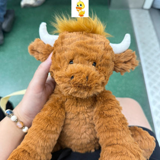PLUS✨Chất lượng cao✨Jely Wavy Xoăn Bò Sang Trọng Đồ Chơi Dễ Thương Bê Sang Trọng Búp Bê Trẻ Em Ngày Lễ Thứ Quà Tặng Cặp Đôi Tốt Nghiệp Quà Tặng Halloween Sang Trọng Quà Tặng