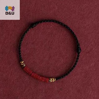 Pufangstar Handmade Cinnabar Hạt Vòng Tay Dây Đỏ Thắt Nút May Mắn Lắc Tay cho Nữ - Phụ Kiên Trang Sức Quà Tặng VN