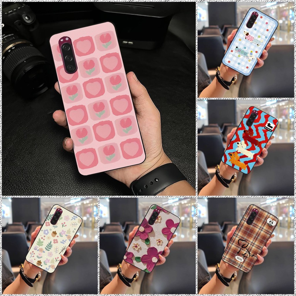 Ốp Lưng TPU Sony Xperia 5 / XZ5, Chống Thấm Nước, Chống Va Đập, Chống Bụi Bẩn, Họa Tiết Động Vật Graffiti, Silicon Bảo Vệ