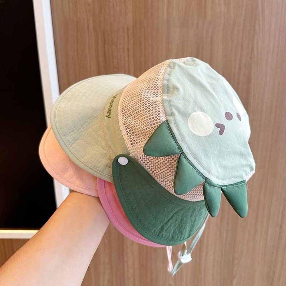 Mũ xô động vật hoạt hình FUHUIOT, Mũ che nắng trẻ em mùa hè khô nhanh có thể tháo rời, Mũ chống nắng chống tia cực tím thoáng khí Mũ thêu chữ Mũ che nắng trẻ em Mũ ngư dân trẻ em Kid