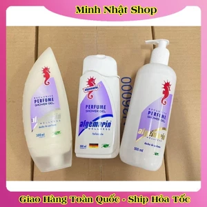 Sữa tắm cá ngựa hương nước hoa ALGEMARIN Exclusive Perfume Shower Gel chai nhọn/vuông 300/600ml của Đức