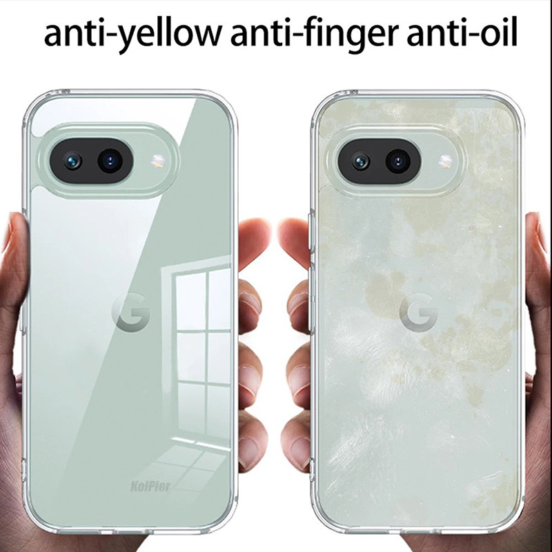 Dành Cho Google Pixel 9a Hybrid Trong Suốt Chống Va Đập TPU & PC Matte Túi Khí Chống Sốc