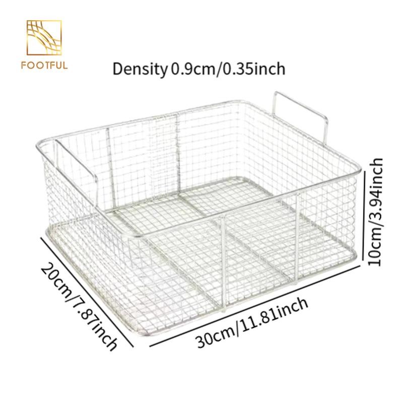 Giỏ đựng nước chiên vuông Giỏ thoát dầu chiên dày Nhà bếp