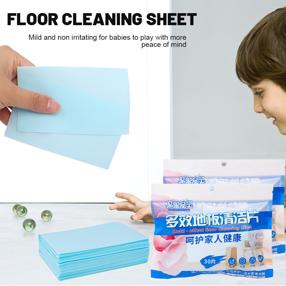 [H & L] Tấm lau sàn chuyên nghiệp 90 chiếc - Công thức cô đặc Loại bỏ vết bẩn khó khăn, Bề mặt khử mùi enzyme sinh thái, 30 / 60 / 90 Viên nén hòa tan nhanh