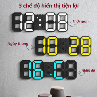 Đồng Hồ LED 3D Myd.23 – Hiển Thị Giờ Rõ Nét, Cảm Biến Âm Thanh Thông Minh, Phù Hợp Trang Trí Mọi Không Gian