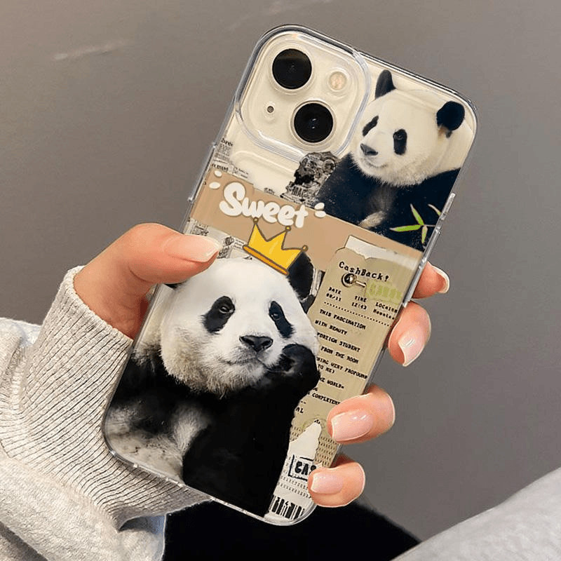 Bán Sản Phẩm Mới Panda Fubao Ốp Lưng Điện Thoại iphone 16PROMAX iPhone15Plus 14 / 13 / 12 Ốp Mềm Trong Suốt Chất Lượng Cao