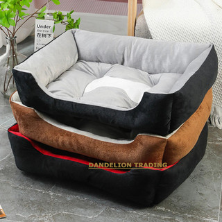 [DANDELION] Giường cho chó lớn cho thú cưng Ngôi nhà ấm áp Tổ vuông màu kẹo cho chó nhỏ vừa lớn Cat Puppy Plus Size Giỏ đựng chó