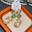 Handmade Zircon Sang Trọng Thanh Lịch Tinh Tế Bông Tai Nữ Bán Buôn Độc Đáo