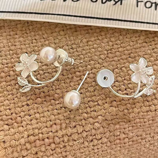 Siêu Cổ Tích Cánh Bông Tai Hoa Nữ Phong Cách Mới Tính Khí Không Khí Ánh Sáng Sang Trọng Niche Cao Cấp