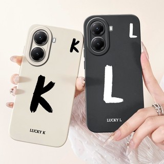 Dành Cho Xiaomi Poco X7 Pro 5G Ốp Lưng 2025 Mới Sang Trọng A Z Chữ Cái Ban Đầu Silicon Mềm TPU Chống Sốc Dành Cho Redmi Turbo 4 Capa