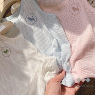 Áo lưới thoáng khí Áo vest trẻ em mùa hè hàng đầu bé trai bé gái mát mẻ rỗng Cotton thể thao thông thường Áo vest không tay