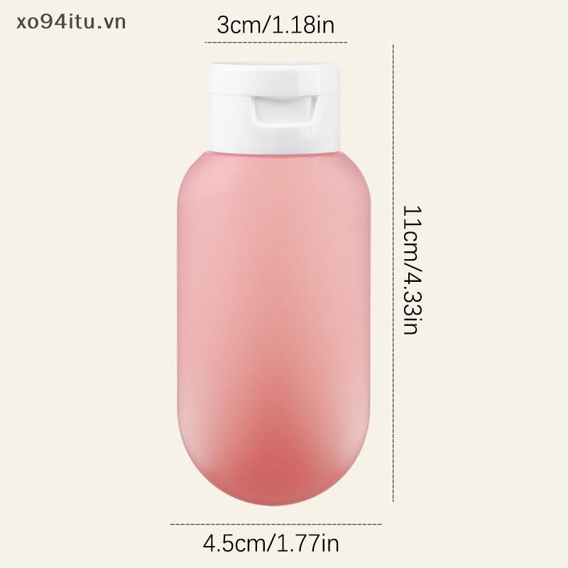 XOITU 3 Cái / bộ Chai Có Thể Đổ Lại 60ml Silicon Mềm Lotion Hộp Bóp Ống Trống Chai Di Động Du Lịch Dầu Gội VN