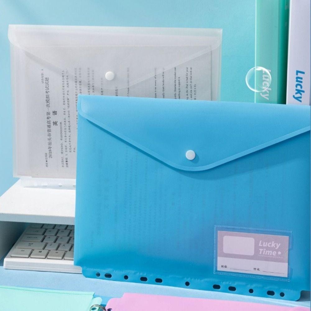 Thư mục tệp GOODH A4, Thư mục dữ liệu PP dung lượng lớn, Thư mục kết dính vòng chống nước 3 lỗ chống bụi màu sắc Văn phòng