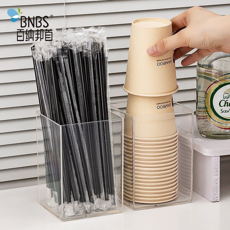 Hộp đựng cốc, thìa dùng một lần cho quán cà phê, hộp lưu trữ khăn ăn