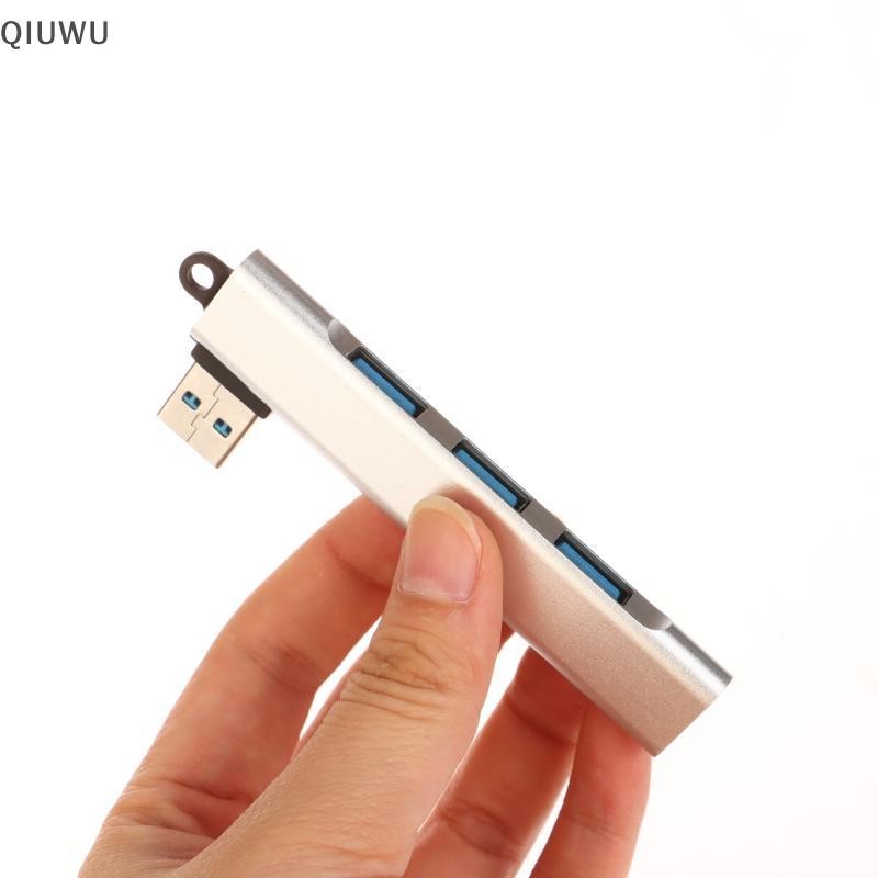 QIUWU 1 Phụ kiện máy tính PC 4 cổng USB 3.0 HUB Bộ chia loại C tốc độ cao 5Gbps HUB đa cổng 4 cổng USB 3.0 2.0.