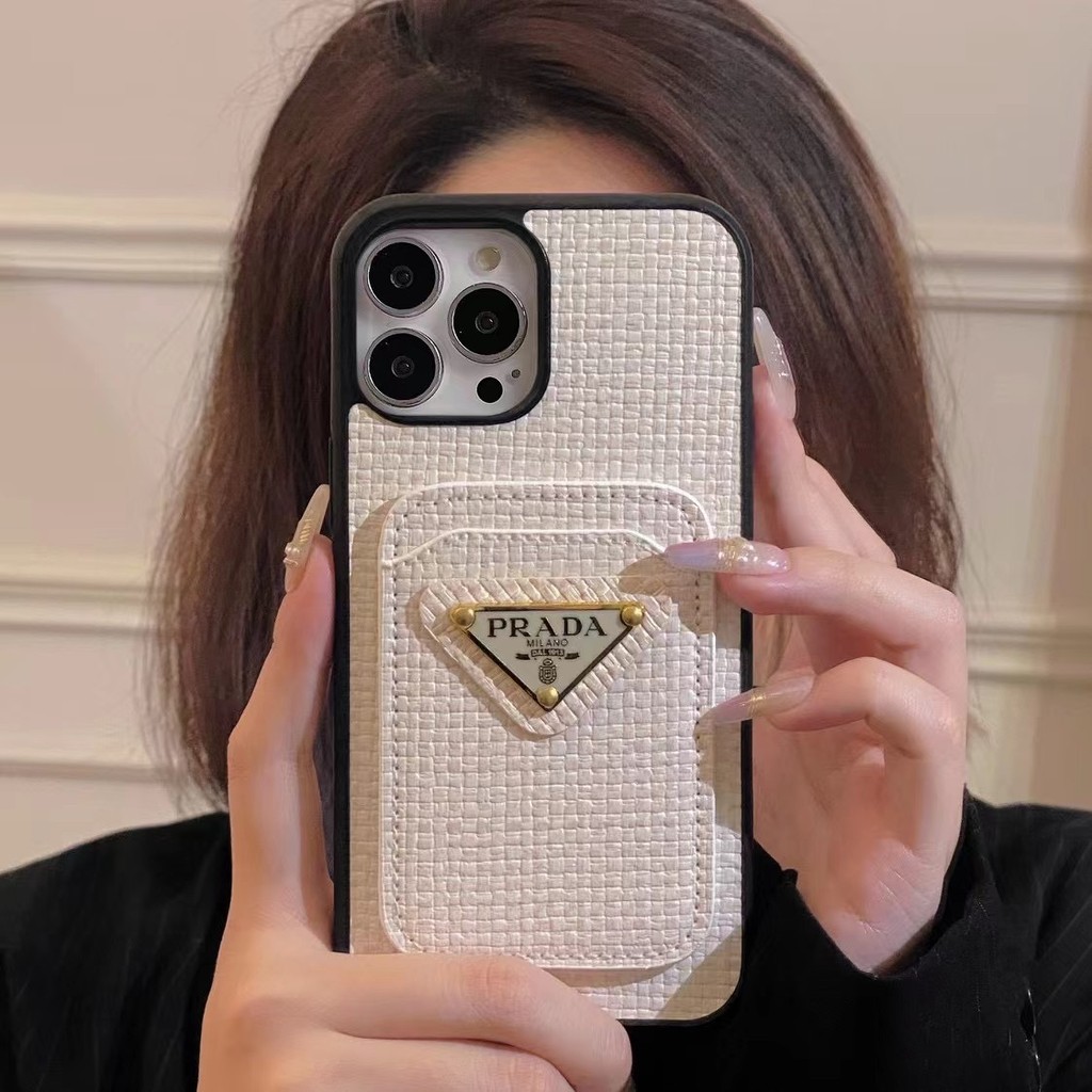 Dành Cho Samsung S10 S20 S21 S22 S23 S24 S25 PLUS S25ULTRA S24U S23U S22U S21U S20FE S21FE S23FE S24FE Họa Tiết Bện Cổ Điển Có Khe Cắm Ví Thẻ Thiết Kế Đơn Giản Ốp Điện Thoại Chống Sốc