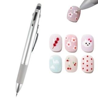 Bút chấm móng nghệ thuật OAKANDME 4 trong 1, thiết kế bấm, nhiều kích thước, dụng cụ vẽ móng chuyên nghiệp