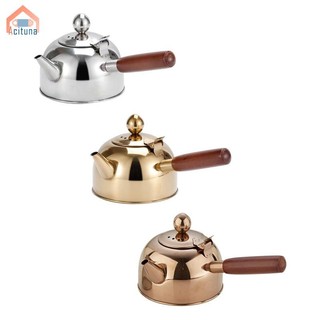 Bình nước ấm đun nước trà Acutuna có tay cầm bằng gỗ Ấm trà Bình cà phê Nước đáy phẳng