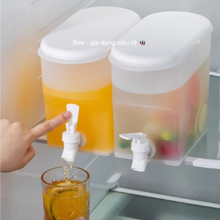 Bình đựng nước 3,5L - Bình đựng nước ép, trà sữa có nắp, Bình pha chế mang theo du lịch có van tiện dụng (mã 6785)