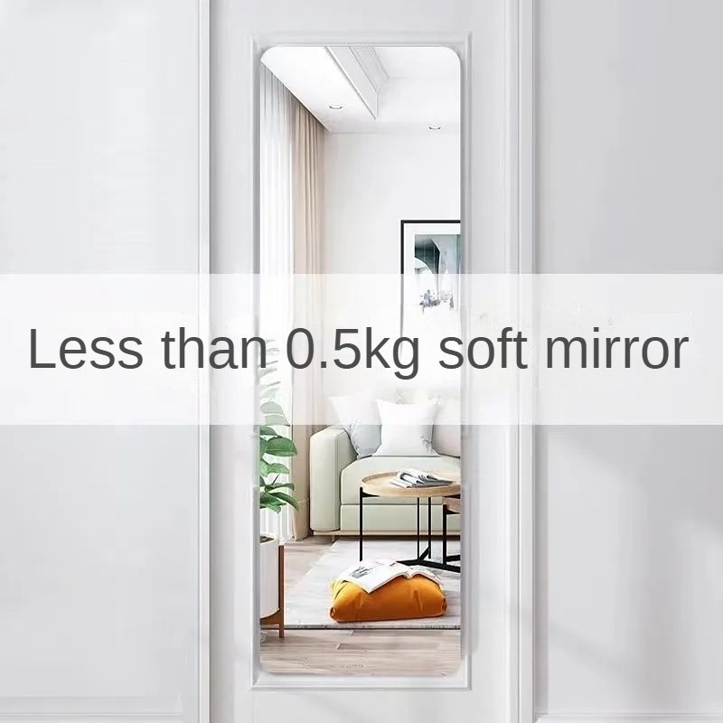 Acrylic Mềm Gương Treo Tường Tự Dính Full-Body Gương Tủ Quần Áo Gương An Toàn Chống Cháy Nổ Nhà Ký Túc Xá