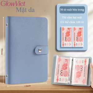 100 phong bì tiết kiệm, Sách thử thách ngân sách, sổ thử thách tiết kiệm, Bìa da，thể tái sử dụng