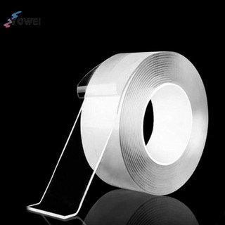 Băng keo hai mặt trong suốt YOWEI 1/2/3/5m – chống thấm, tái sử dụng, làm sạch được – dùng cho nhà bếp, phòng tắm VN