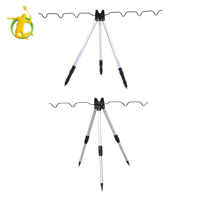 Cần câu chân máy giá đỡ gấp - dụng cụ hỗ trợ mặt đất với 5 thanh đứng cực giá đỡ chân đế cho hồ ao