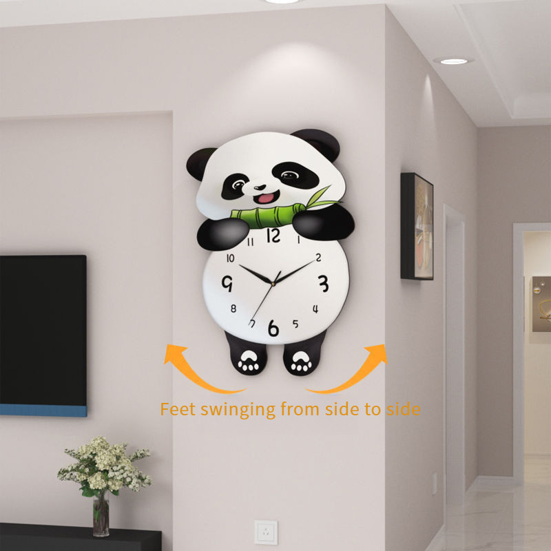 Đồng hồ treo tường im lặng sáng tạo, thiết kế hiện đại Trang trí phòng khách