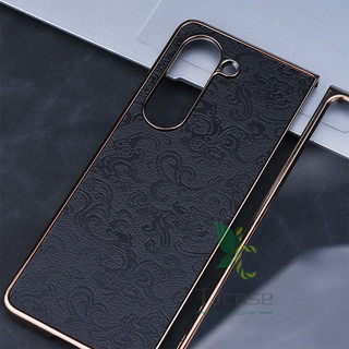 Vỏ da hạt rồng mạ điện Samsung Galaxy Z Fold 7 Z Fold 6 Z Fold 5 / 4 / 3 Vỏ mạ siêu mỏng