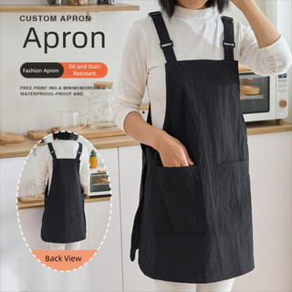 Quần áo làm việc ZENIHCO, Tạp dề nấu nướng thoáng khí không tay, Bảo hộ lao động màu trơn chống ô nhiễm tiện lợi Công việc nhà