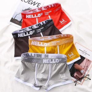 Nam Cotton Quần Hàng Tuần Nhiều Màu Quần Lót Kháng Khuẩn Thoáng Khí Thanh Niên Boxer PB3199