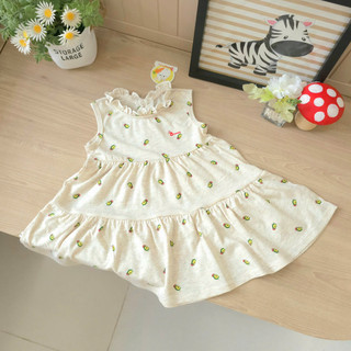 Váy xòe 2 tầng Bunnybaby xin xắn chất thun cotton mềm cho bé 1-5 tuổi