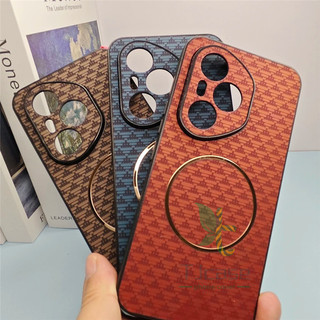 Vỏ da từ tính siêu mỏng Honor 400 Pro 400 Vỏ họa tiết hình núi