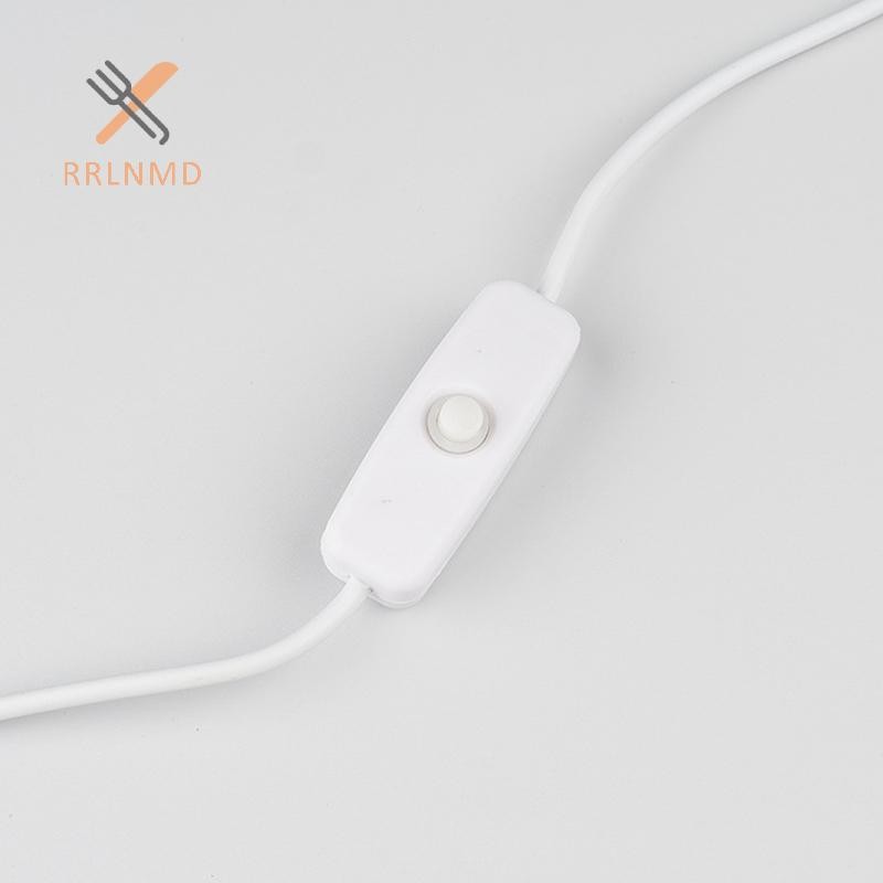 Dây cấp nguồn công tắc RRLNMD 5V 1M / 1.5M USB Nam sang 2 lõi Cáp kết nối 501 Nút BẬT TẮT 2A cho dải đèn LED Bóng đèn MỚI