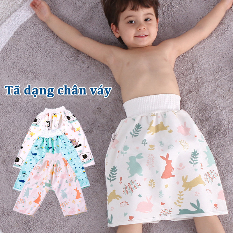 Tã dạng chân váy/quần chống thấm cho bé,quần tã cho bé,thiết kế chất lượng cao,ngăn thấm khi ngủ cho
