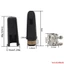 Mya Plastic B Flat Clarinet Miệng Nắp Kẹp Dụng Cụ Woodwind (Đen)