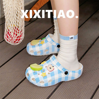 XIXITIAO Giày Sandal Nữ Thời Trang Thoải Mái Màu Sắc Phù Hợp Với Dép Nữ Mùa Hè