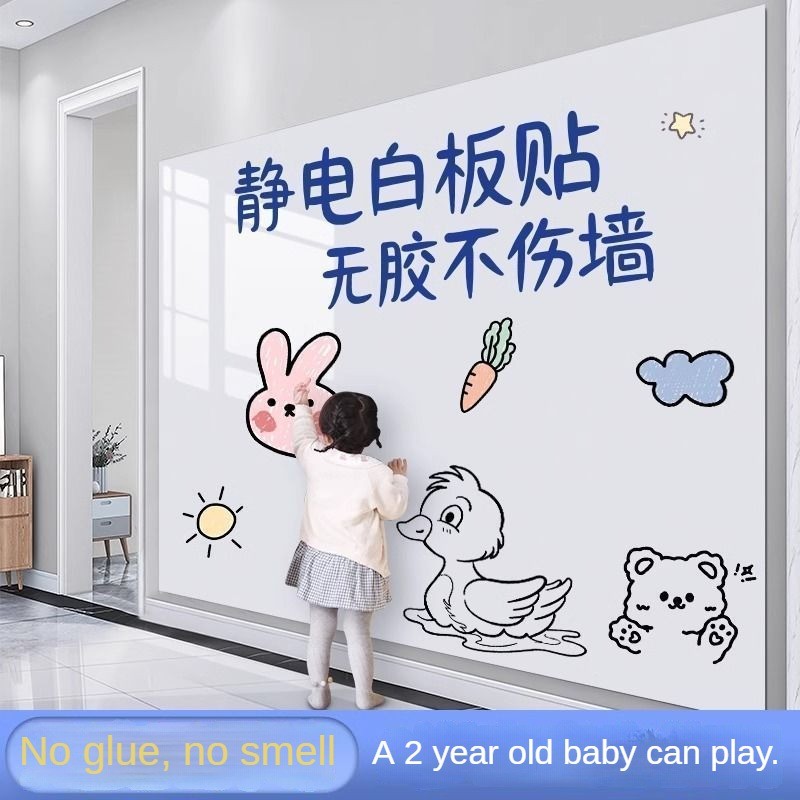 Có Thể Tháo Rời Không Làm Tổn Thương Tường Tĩnh Điện Hấp Phụ Bảng Trắng Dán Tường Dễ Viết Dễ Dàng Xóa Trẻ Em Graffiti Vẽ Bảng Viết Tường Màu Đen