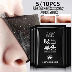 5 / 10 Chiếc Loại Bỏ Mụn Đầu Đen Miếng Dán Mũi Rách T Khu Vực Điều Dưỡng Khoáng Bùn Mũi Mặt nạ Làm Sạch Sâu Dụng Cụ Làm Đẹp