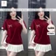 Áo phông form rộng tay lỡ chất vải cotton- nơ an pha in ngực-shopthubio98
