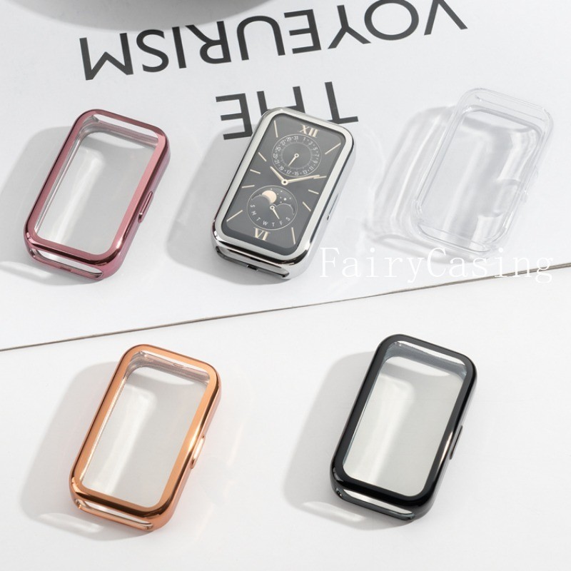 Mạ TPU Vỏ Cho Huawei Band 10 9 8 Full Ốp Lưng Mềm Bảo Vệ Cho Huawei Band 10 Dây Đeo Tay Bao Phụ Kiện