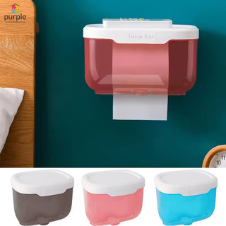 Hộp đựng khăn giấy trong suốt bằng nhựa chống thấm nước - Hộ gia đình Phòng tắm Nhà vệ sinh Loại kéo ra Hộp đựng giấy