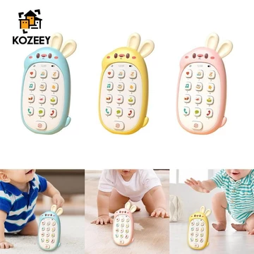 KOZEEY Mọc Răng Đồ Chơi Điện Thoại Miếng Dán Đồ Chơi Âm Nhạc Tương Tác Đồ Chơi Ngủ Giáo Dục Cảm Giác Đồ Chơi Điện Tử Điện Thoại Thông Minh Đồ Chơi Đồ Chơi Điện Thoại Di Động Cho Bé Đồ Chơi