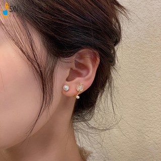 Thời Trang Hoa Ngọc Trai Tai Móc Thanh Lịch Quyến Rũ Ngọc Trai Hoa Tai Cô Gái Quà Tặng Sinh Nhật Quà Tặng Quà Giáng Sinh