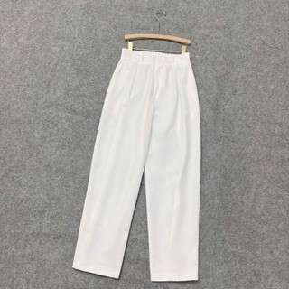 Quần Tây Bigsize Nữ Dáng Quần Baggy 9 Tấc Lưng Cao Cạp Chun Trang Công Sở Chubby Q556