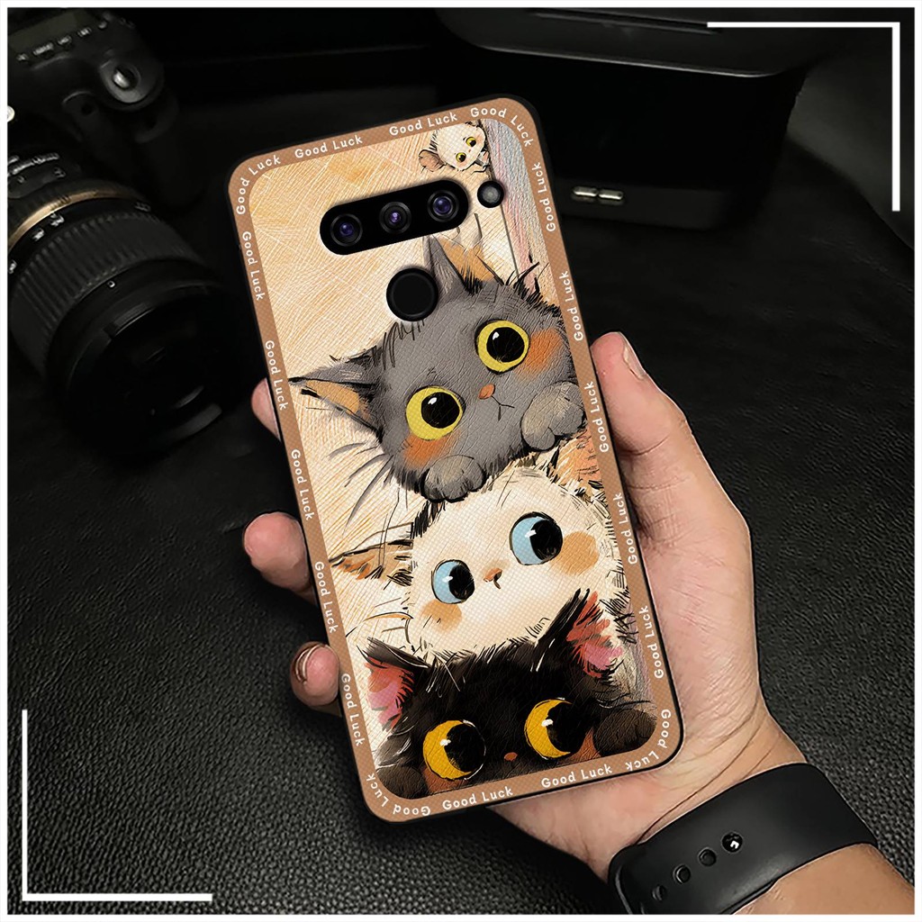 Ốp Điện Thoại TPU Mềm Bọc Toàn Bộ Cho LG V50 / V50 ThinQ, Họa Tiết Graffiti, Họa Tiết Động Vật Dễ Thương, Bảo Vệ Bền Đẹp
