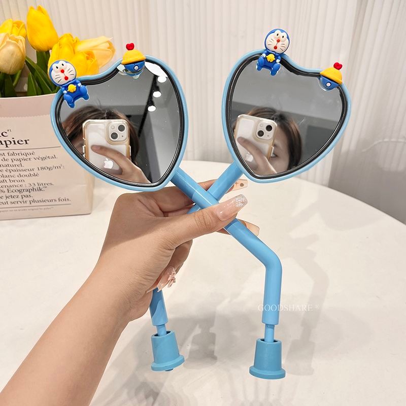 Gương chiếu hậu rộng Yadea dễ thương Aima gương chiếu hậu xe đạp điện HD gương chiếu hậu xe điện hoạt hình