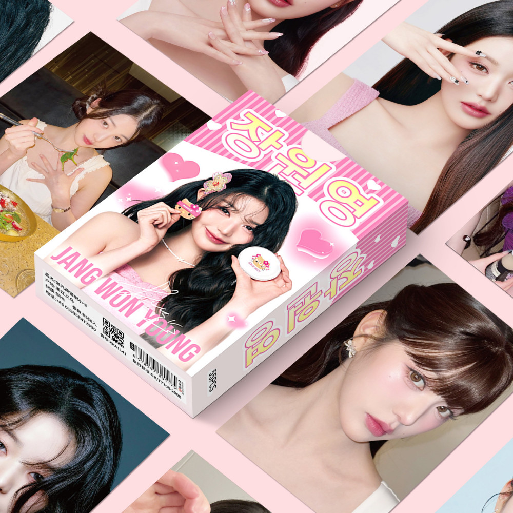 LINXX 55 Chiếc IVE Jang Won Young Selfie Lomo Cards HD Hình Ảnh Kpop Laser Thẻ Ảnh Bộ Sưu Tập Quạt Hàng Hóa Sưu Tập