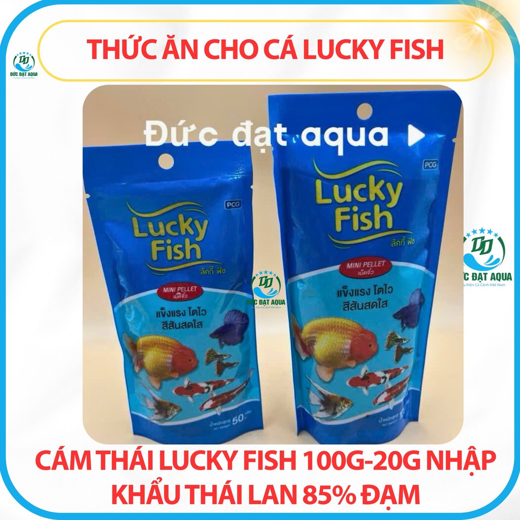 cám cá LUCKY FISH -20g-50g-100g nhập khẩu thái lan Phù Hợp Cho Mọi Loài Cá 6
